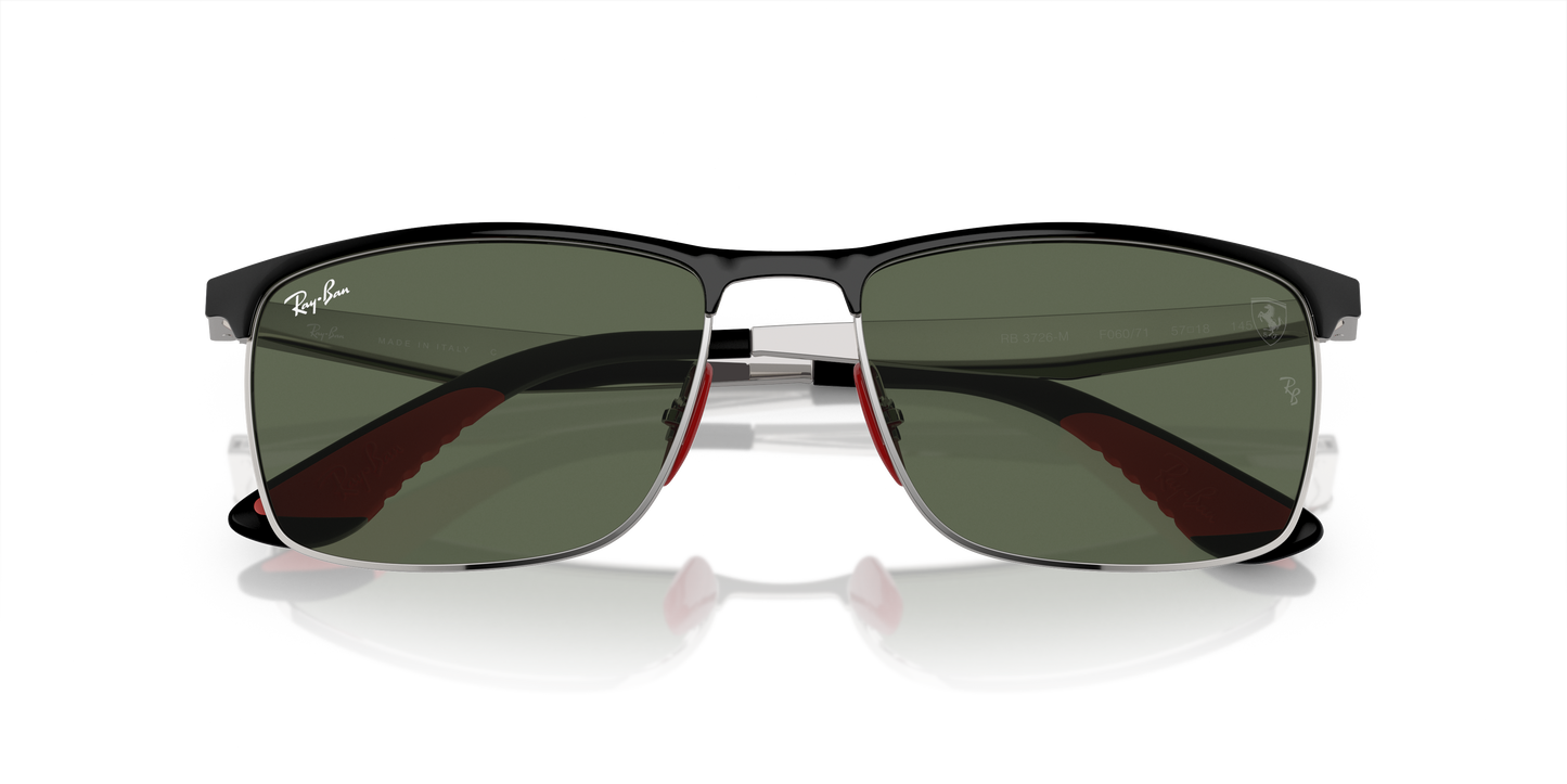 Ray-Ban RB3726M Scuderia Ferrari Collection Sunglasses - Rectangle Metal Frame