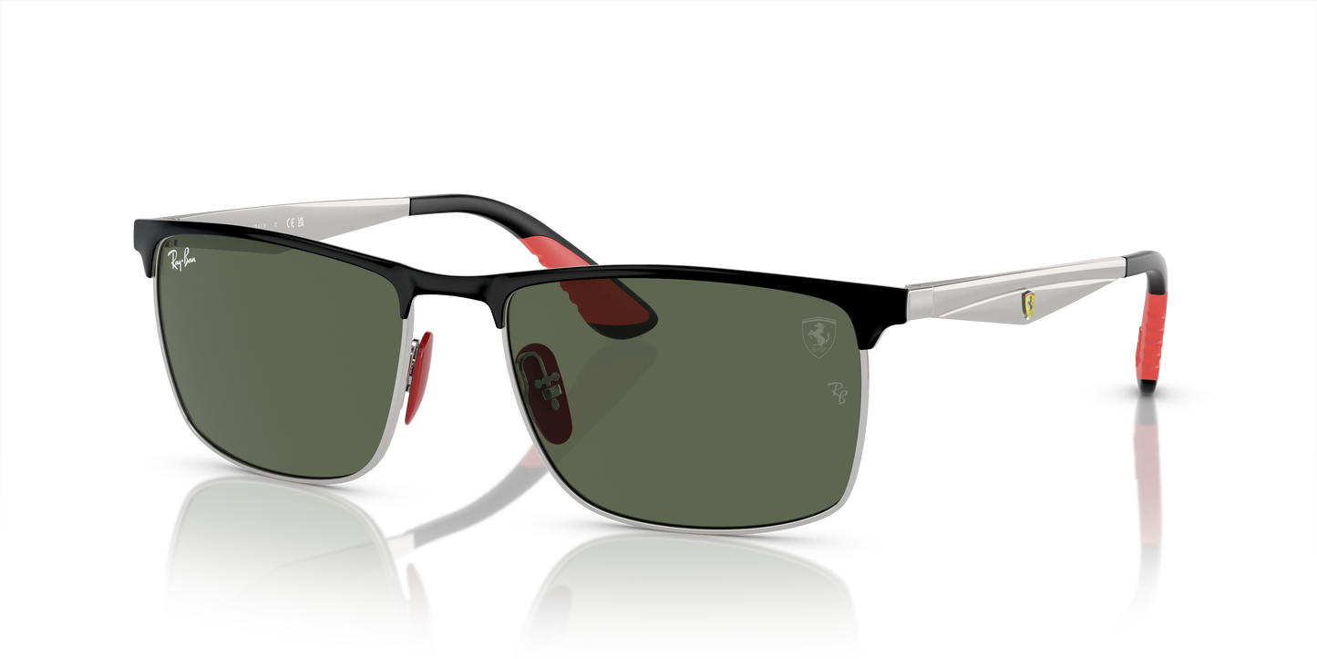 Ray-Ban RB3726M Scuderia Ferrari Collection Sunglasses - Rectangle Metal Frame
