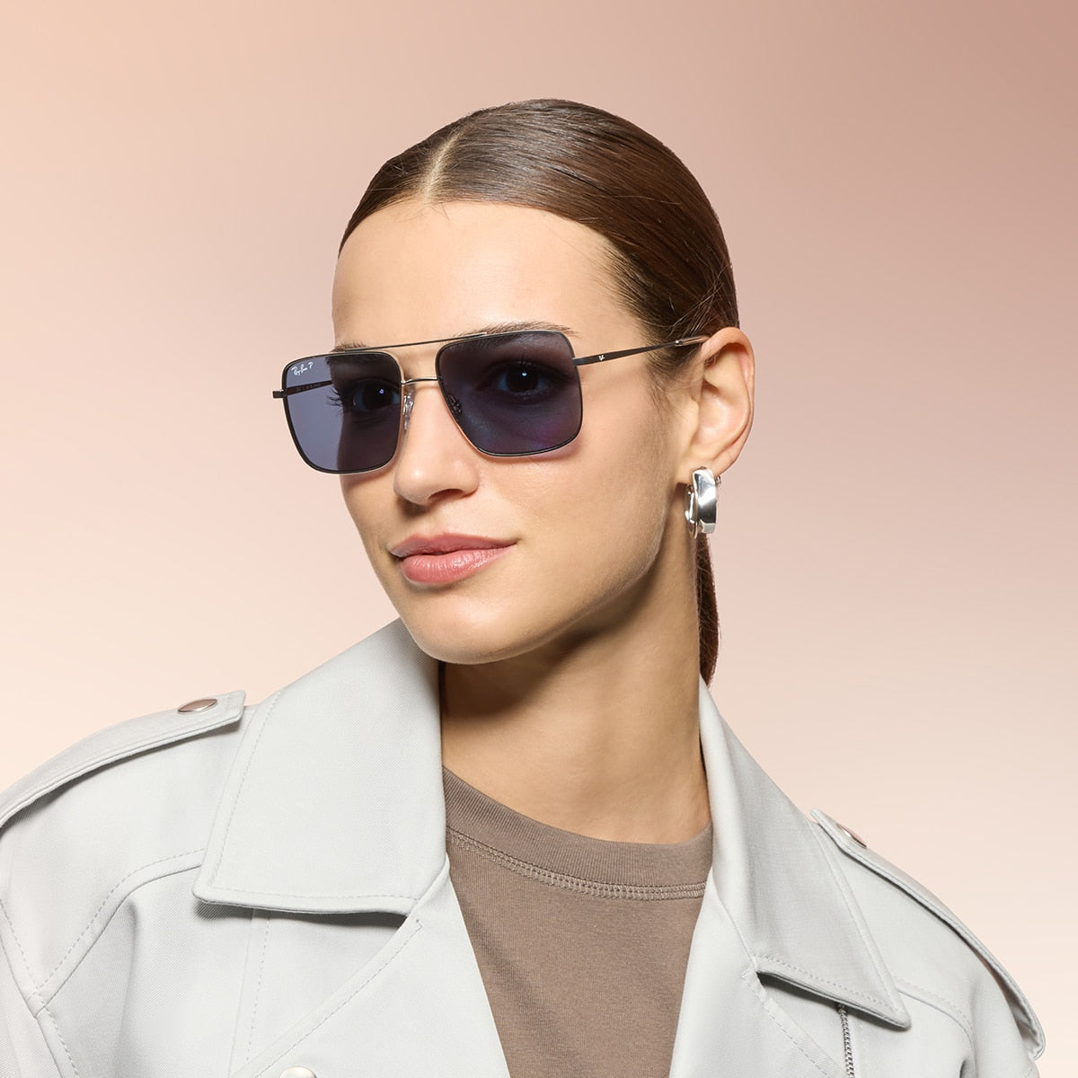 Ray-Ban RB3758 Ari Bio-Based Sunglasses - Square Metal Frame