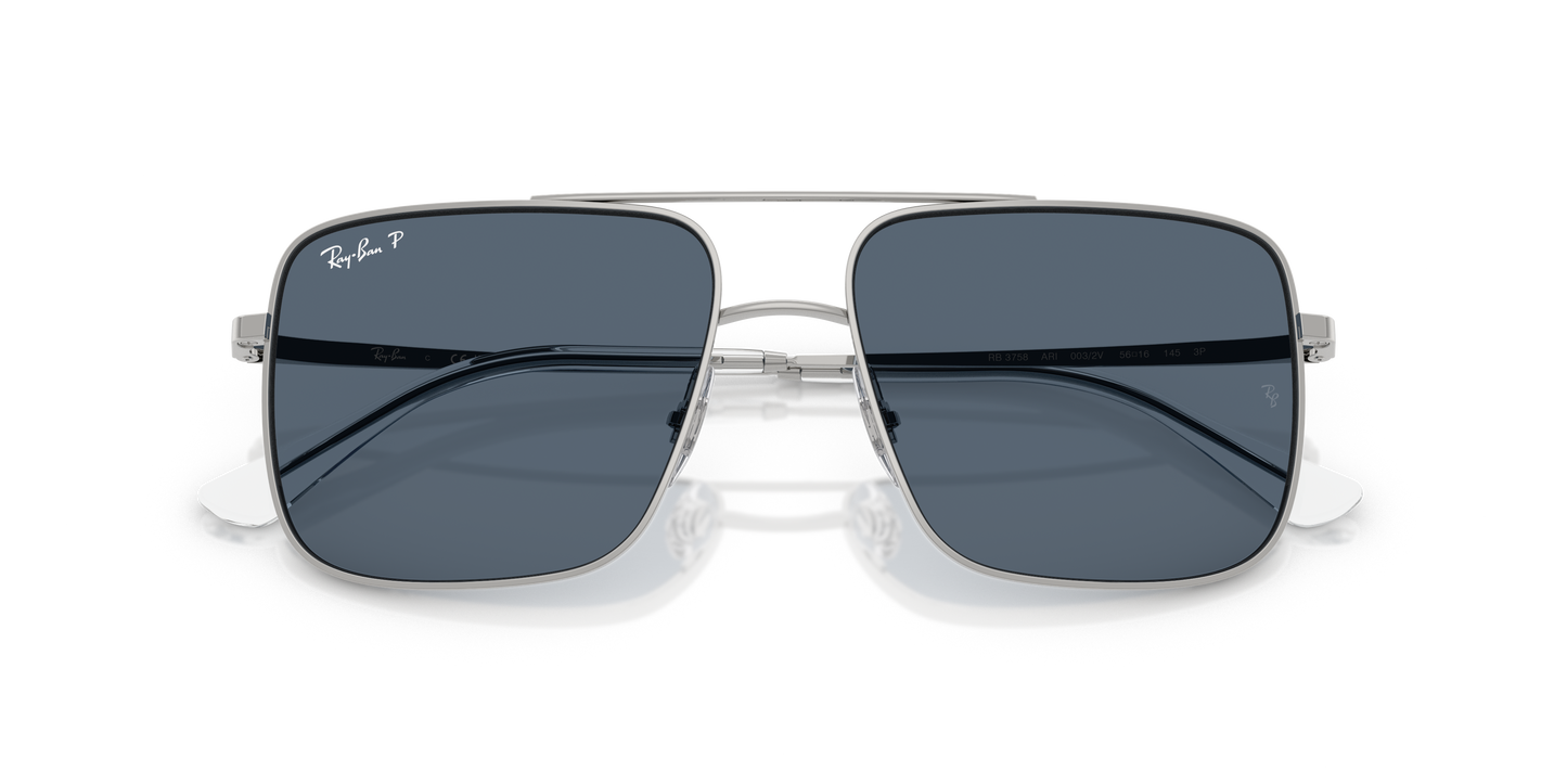 Ray-Ban RB3758 Ari Bio-Based Sunglasses - Square Metal Frame