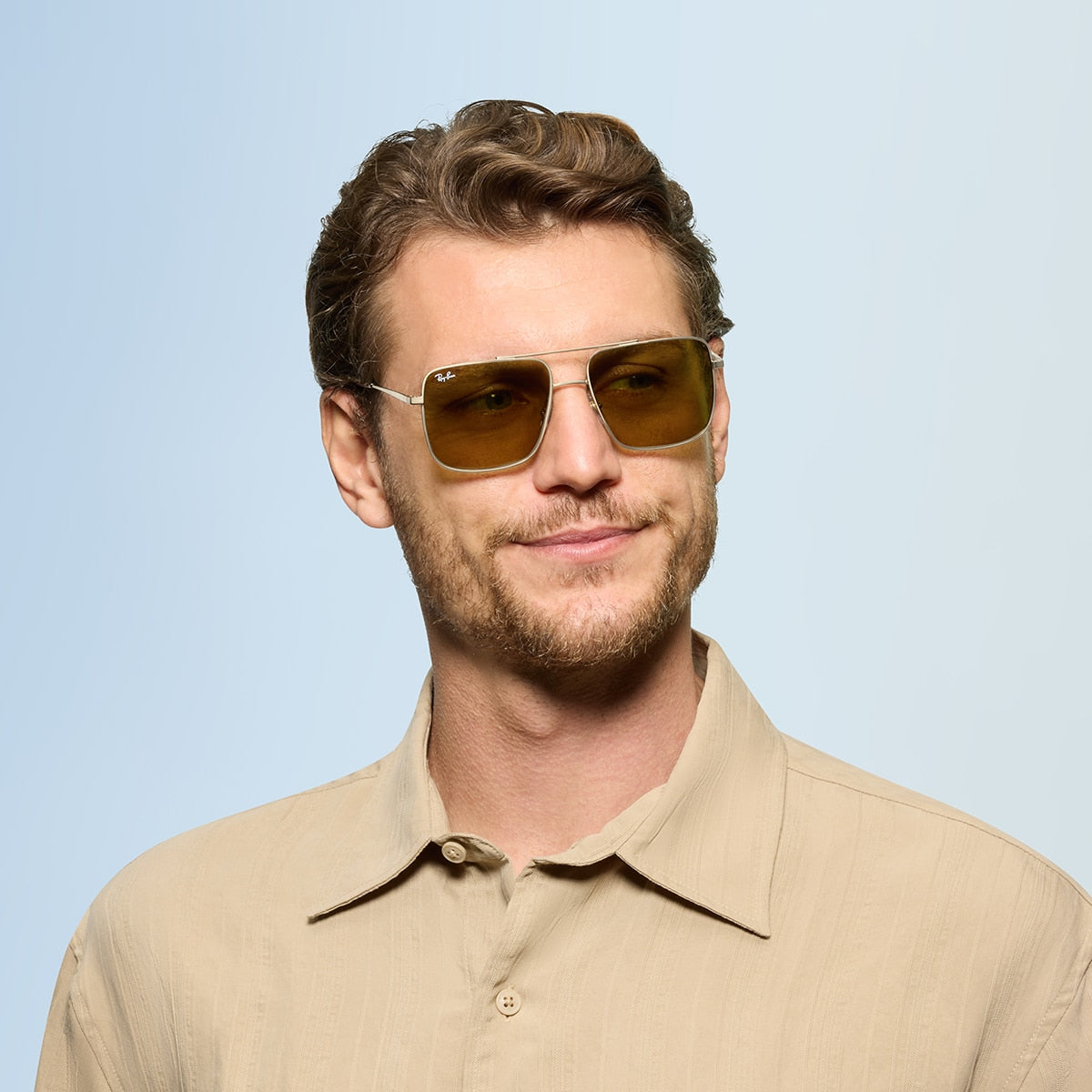 Ray-Ban RB3758 Ari Bio-Based Sunglasses - Square Metal Frame