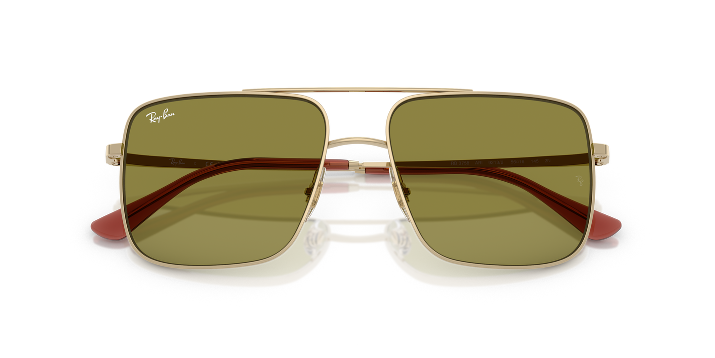 Ray-Ban RB3758 Ari Bio-Based Sunglasses - Square Metal Frame