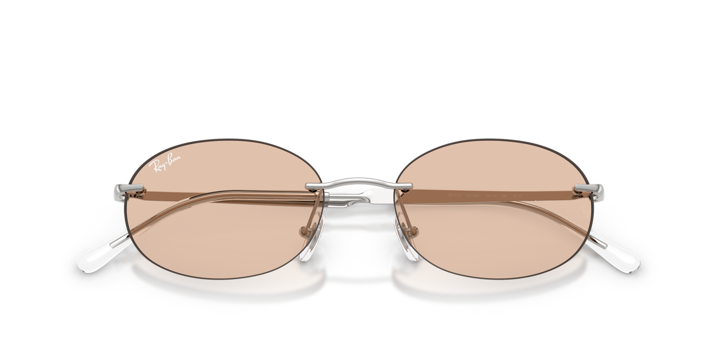 Ray-Ban RB3767 Transitions Color Touch Sunglasses - Oval Metal Frame