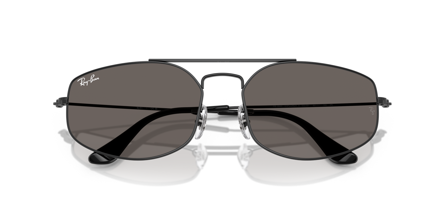 Ray-Ban RB3845 Explorer V Sunglasses - Geometric Metal Frame