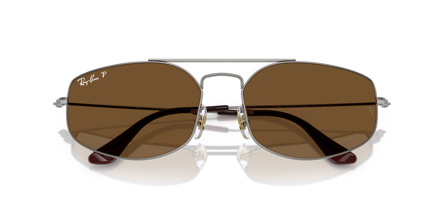 Ray-Ban RB3845 Explorer V Sunglasses - Geometric Metal Frame