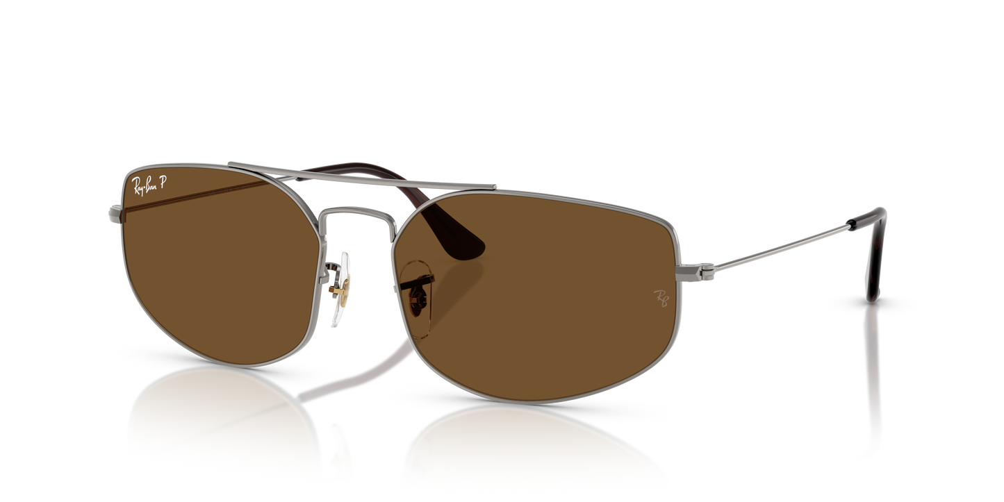 Ray-Ban RB3845 Explorer V Sunglasses - Geometric Metal Frame