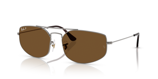 Ray-Ban RB3845 Explorer V Sunglasses - Geometric Metal Frame