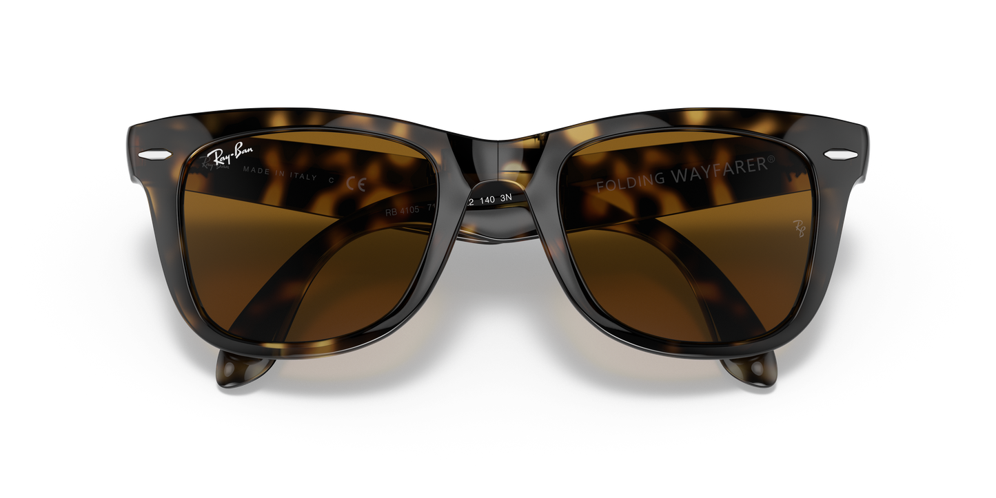 Ray-Ban RB4105 Wayfarer Folding Classic Sunglasses - Square Nylon Frame
