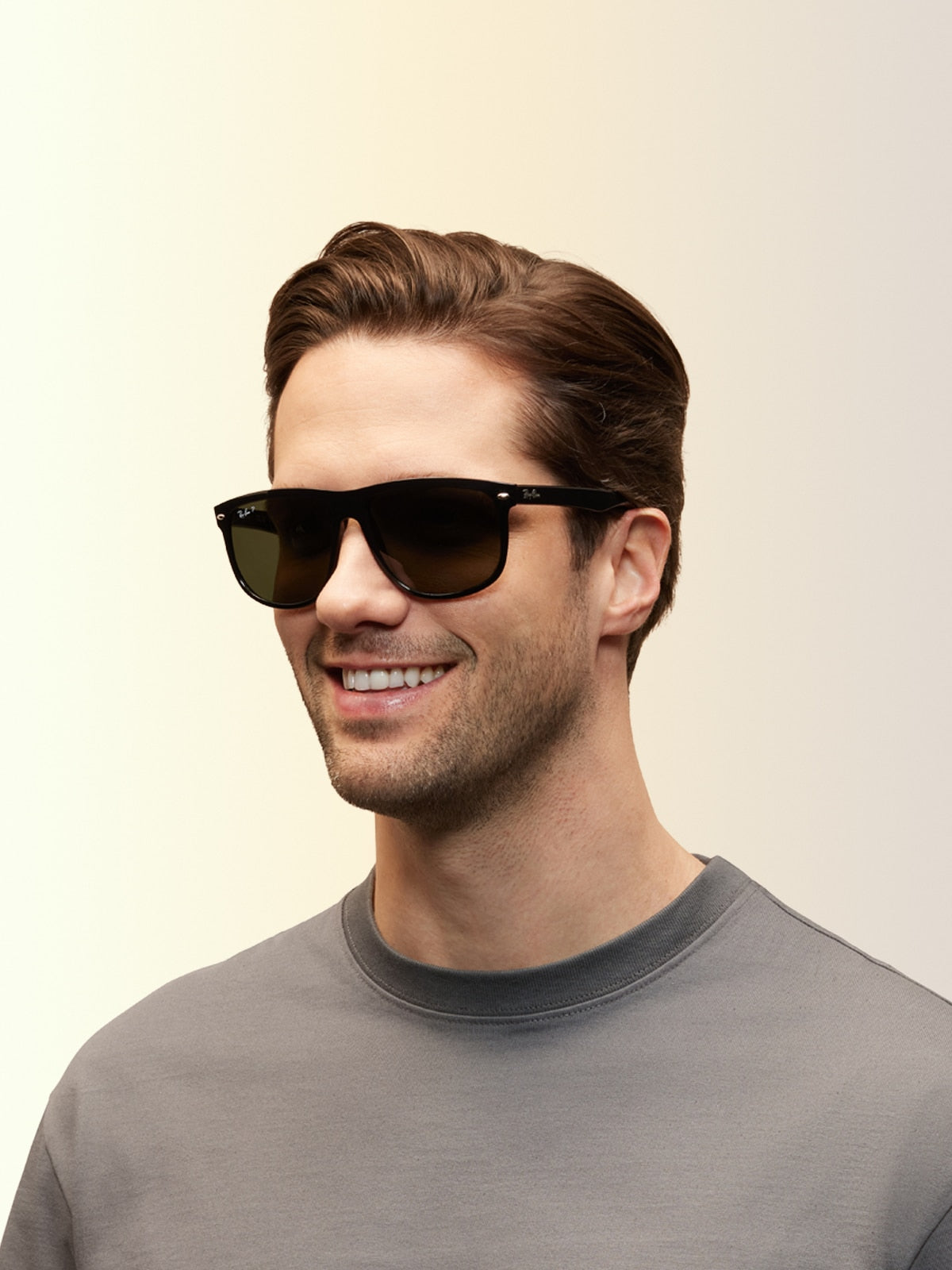 Ray-Ban RB4147 Boyfriend Sunglasses - Square Nylon Frame