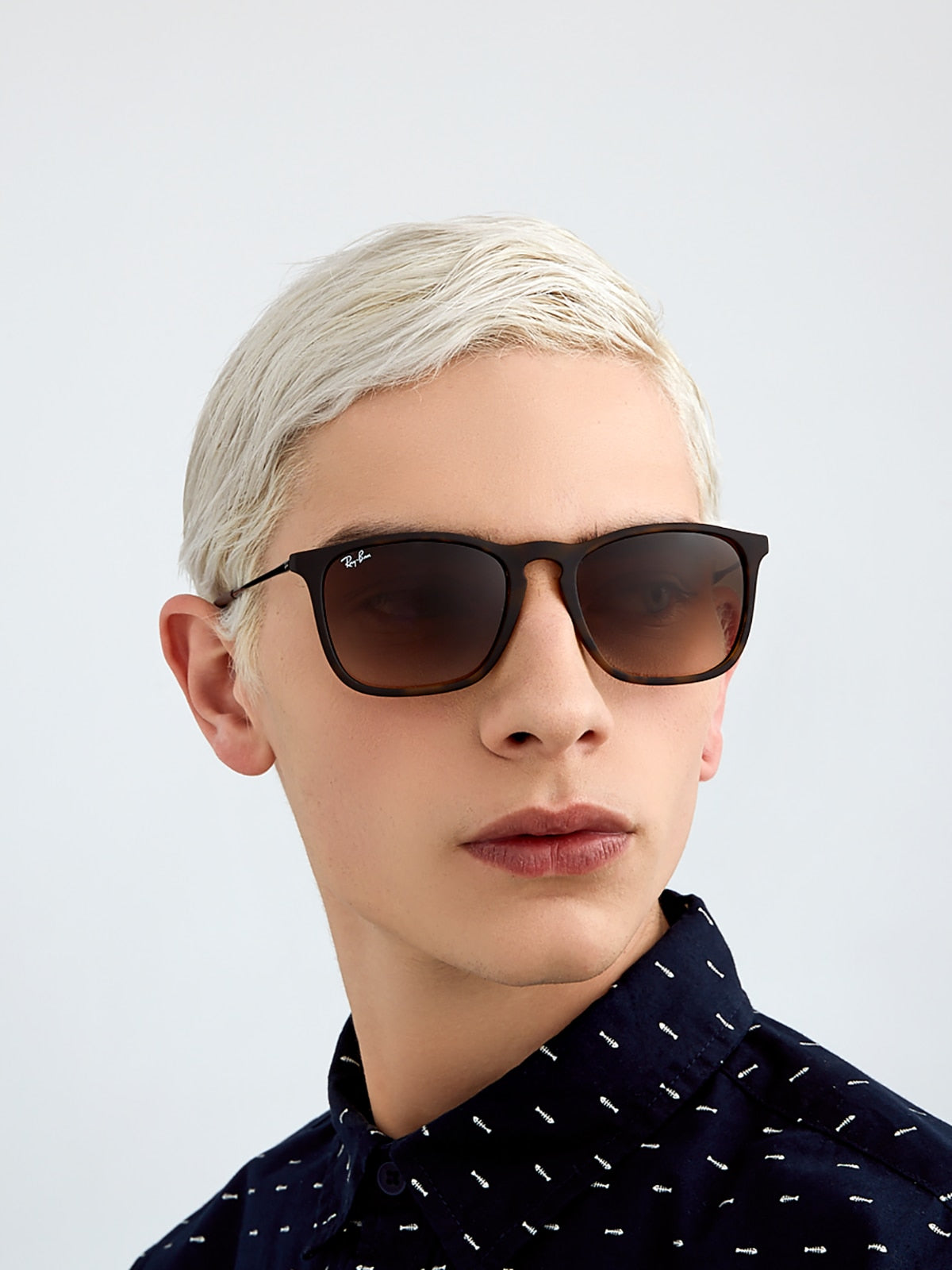 Ray-Ban RB4187 Chris Sunglasses - Square Nylon Frame