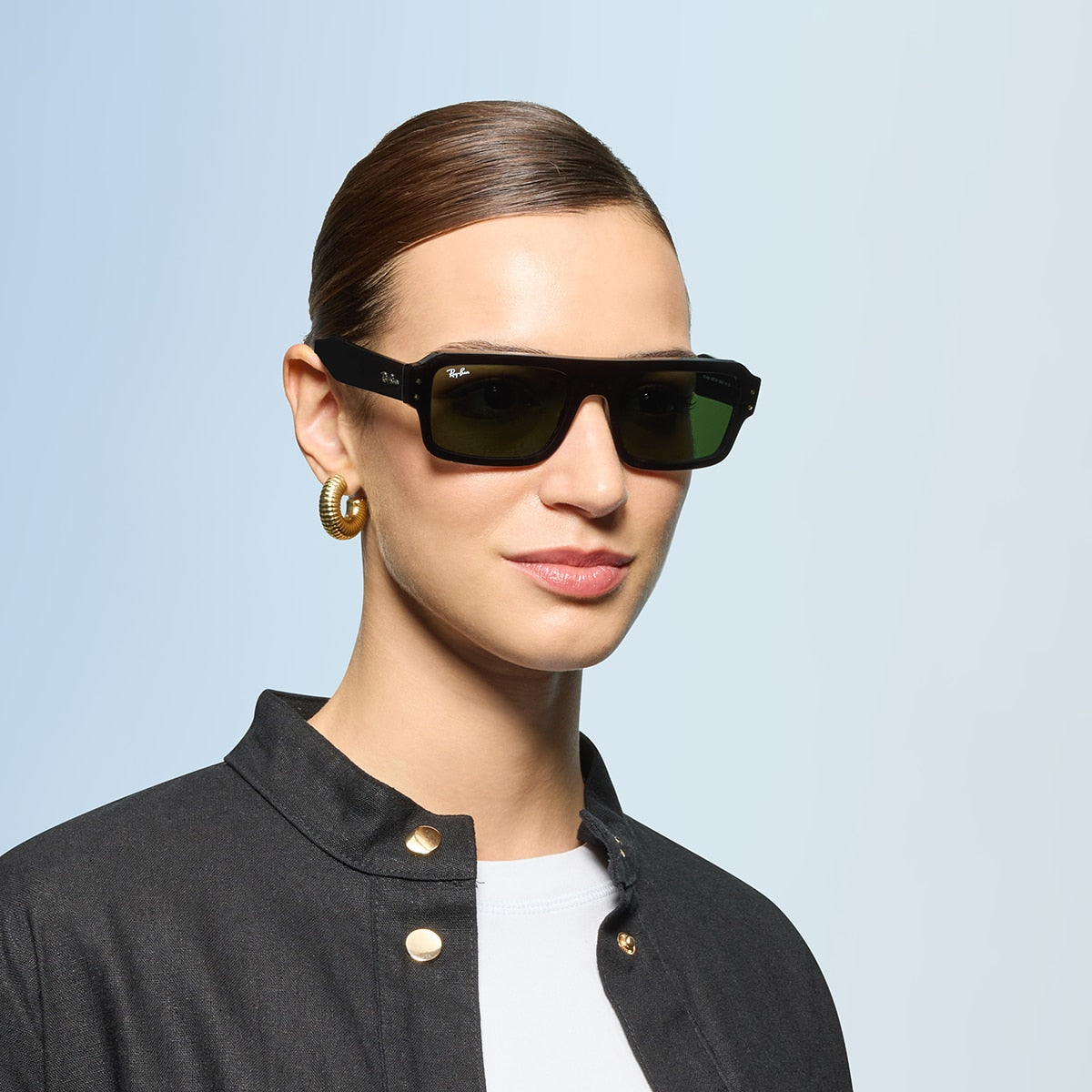 Ray-Ban RB4454 Flacko Bio-Based Sunglasses - Rectangle Injected Frame
