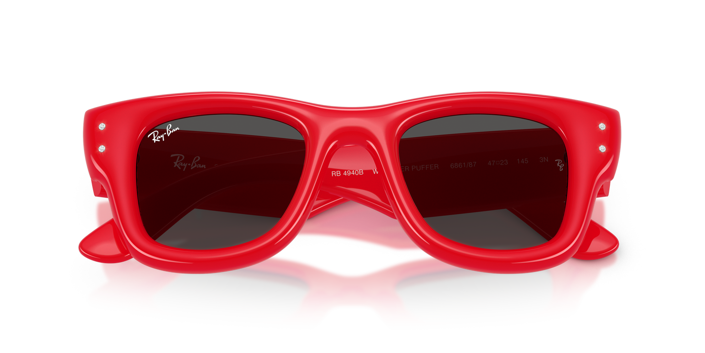 Ray-Ban RB4940B Wayfarer Puffer Crystal Edition Sunglasses - Square Injected Frame