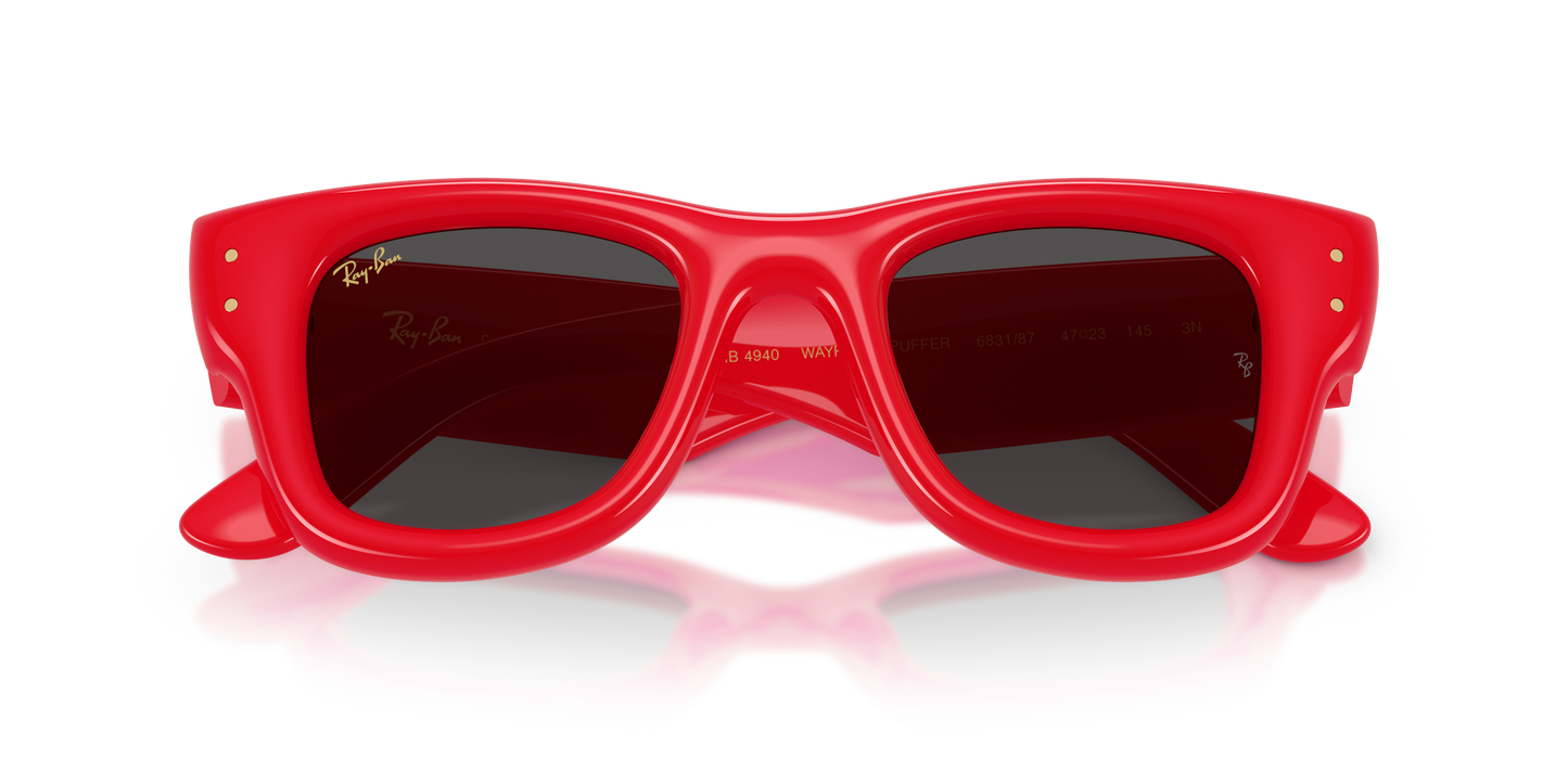 Ray-Ban RB4940 Wayfarer Puffer Sunglasses - Square Injected Frame