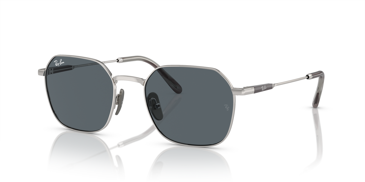Ray-Ban RB8094 Jim Titanium Sunglasses - Geometric Metal Frame