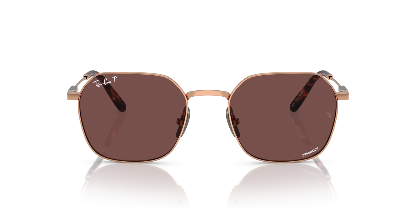 Ray-Ban RB8094 Jim Titanium Sunglasses - Geometric Metal Frame
