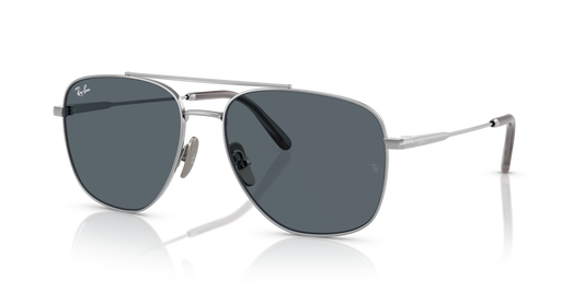 Ray-Ban RB8097 William Titanium Sunglasses - Square Metal Frame