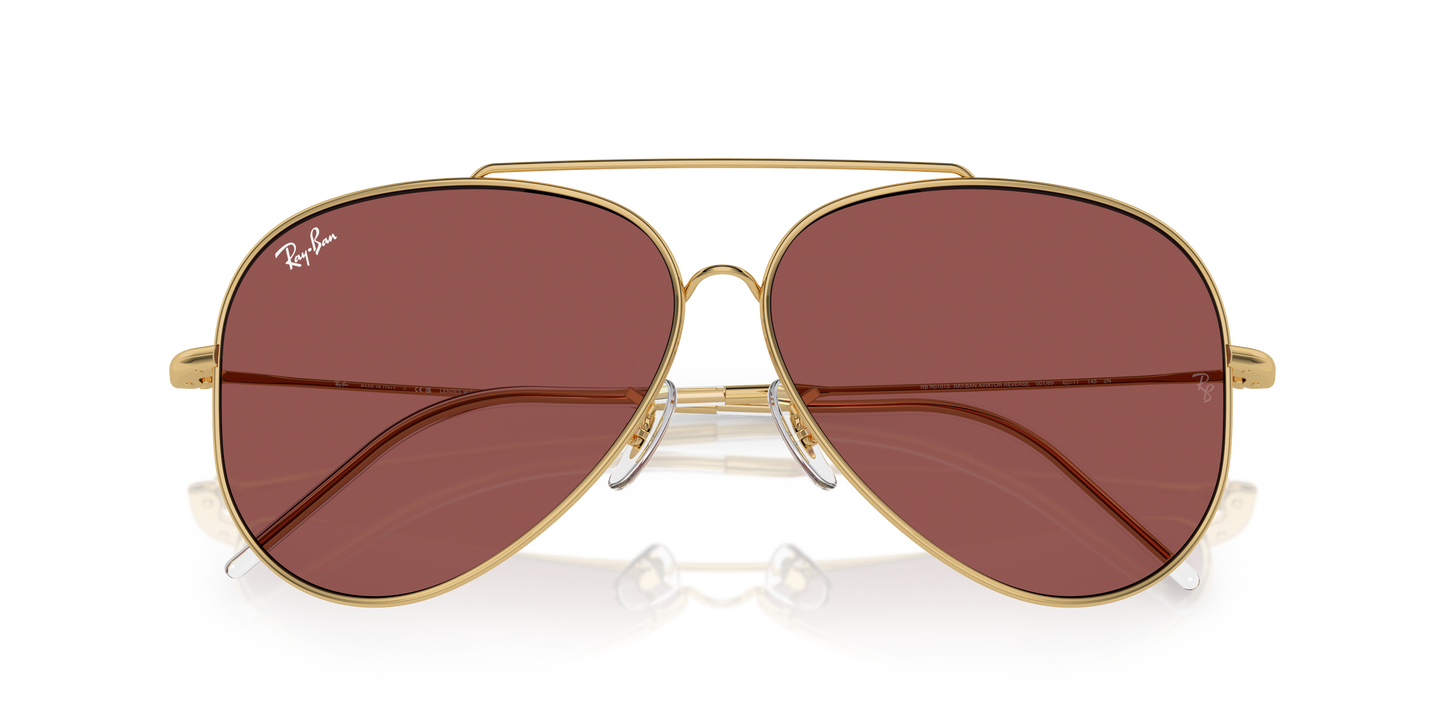 Ray-Ban RBR0101S Aviator Reverse Sunglasses - Metal Frame