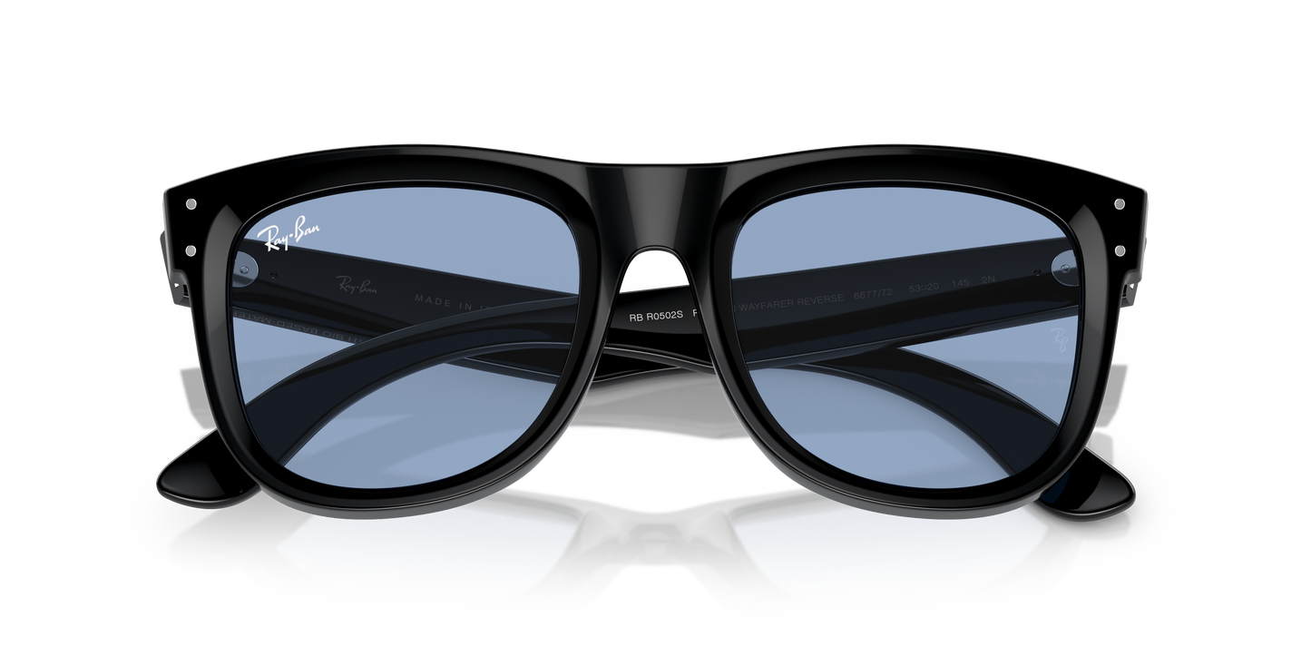 Ray-Ban RBR0502S Wayfarer Reverse Sunglasses - Square Injected Frame