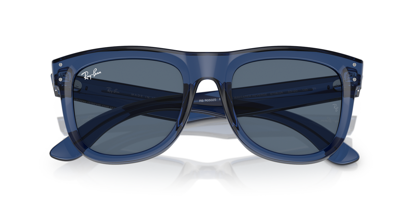 Ray-Ban RBR0502S Wayfarer Reverse Sunglasses - Square Injected Frame