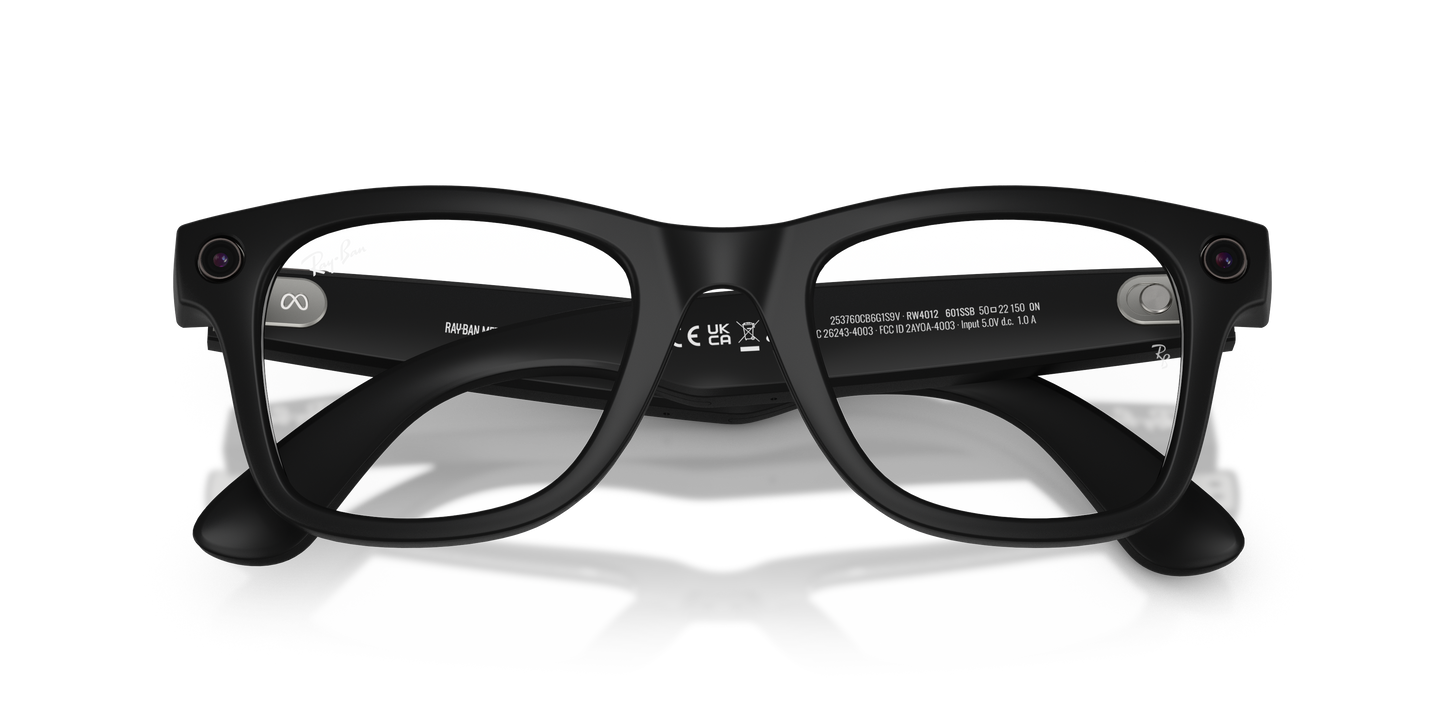 Ray-Ban Meta Gen 2 Wayfarer Smart Glasses - Square Injected Frame