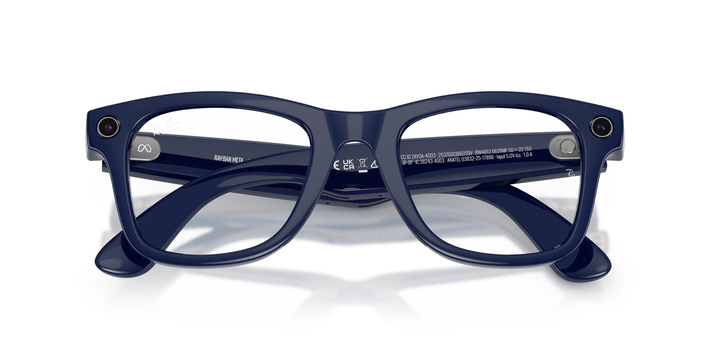 Ray-Ban Meta Gen 2 Wayfarer Smart Glasses - Square Injected Frame