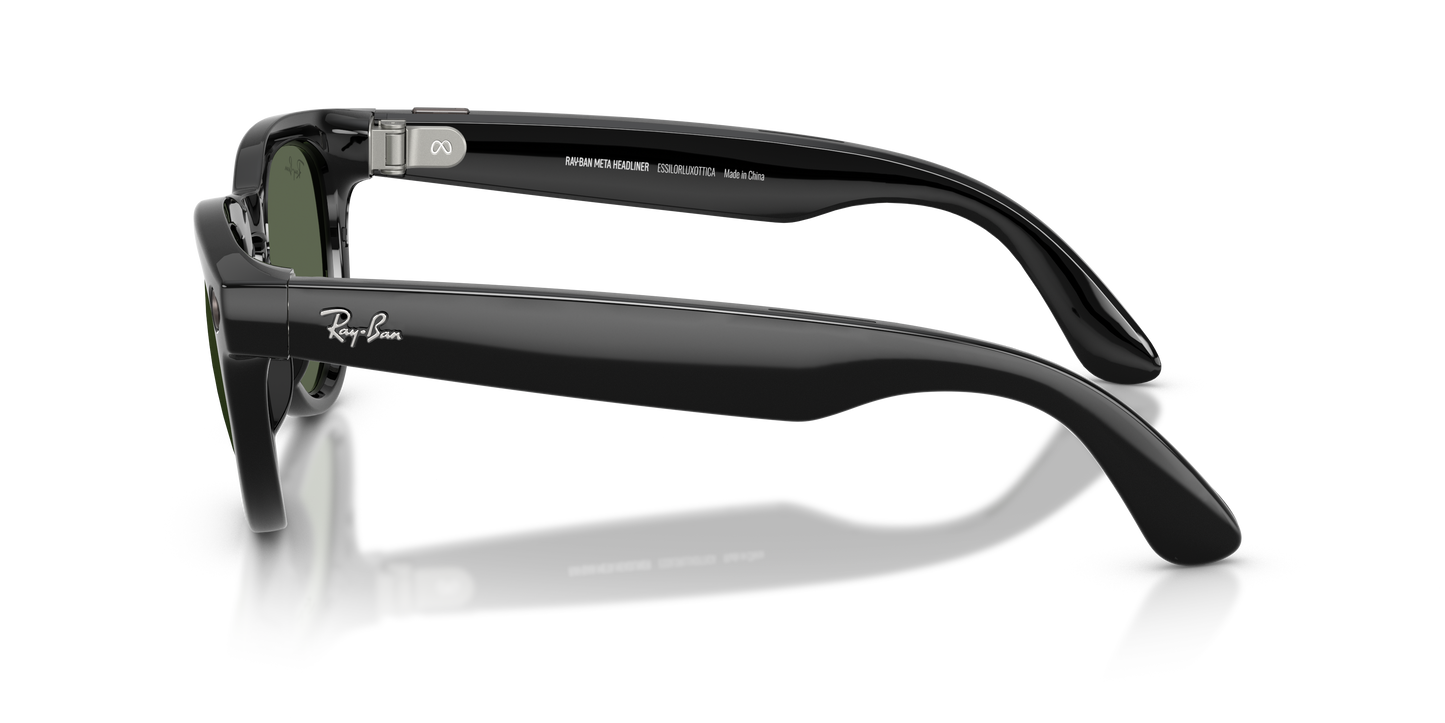 Ray-Ban Meta Gen 2 Low Bridge Fit Headliner Smart Glasses - Phantos Injected Frame