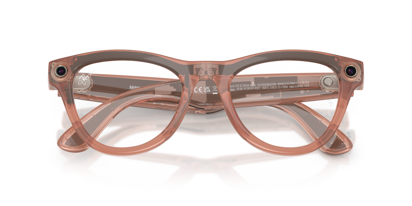 Ray-Ban Meta Gen 2 Skyler Smart Glasses - Cat-Eye Injected Frame