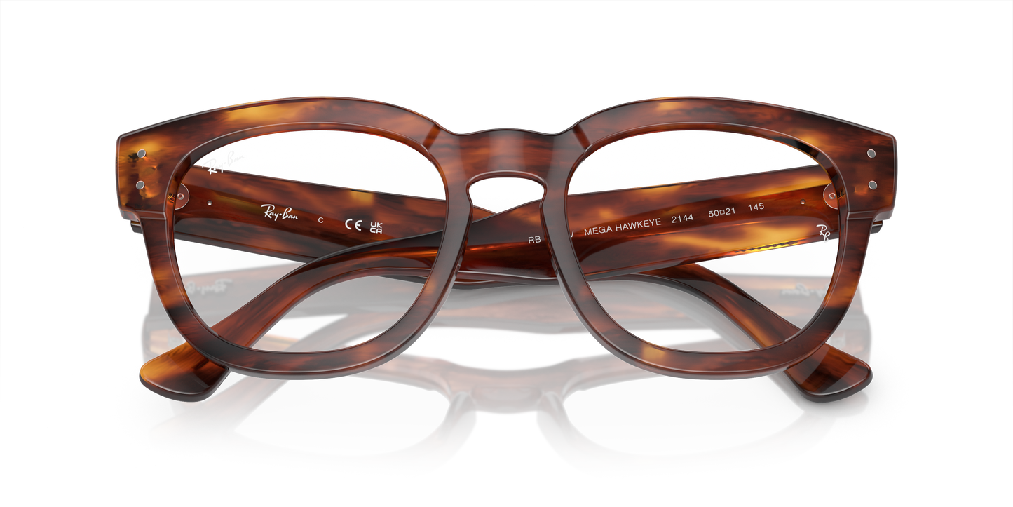 Ray-Ban RB0298V Mega Hawkeye Eyeglasses - Square Acetate Frame