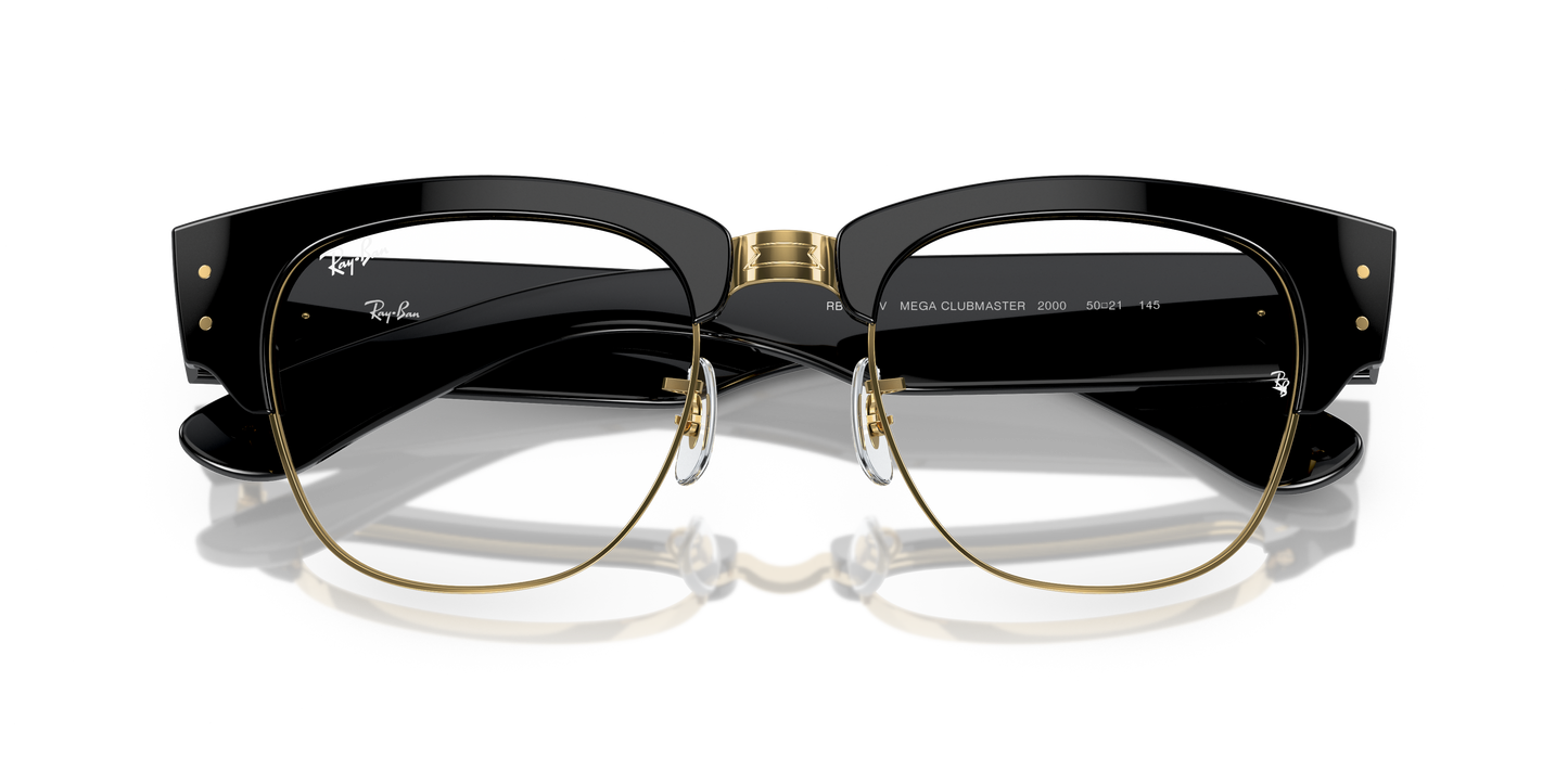 Ray-Ban RB0316V Mega Clubmaster Eyeglasses - Square Injected Frame