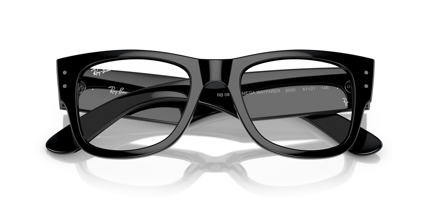 Ray-Ban RB0840V Mega Wayfarer Eyeglasses - Square Injected Frame