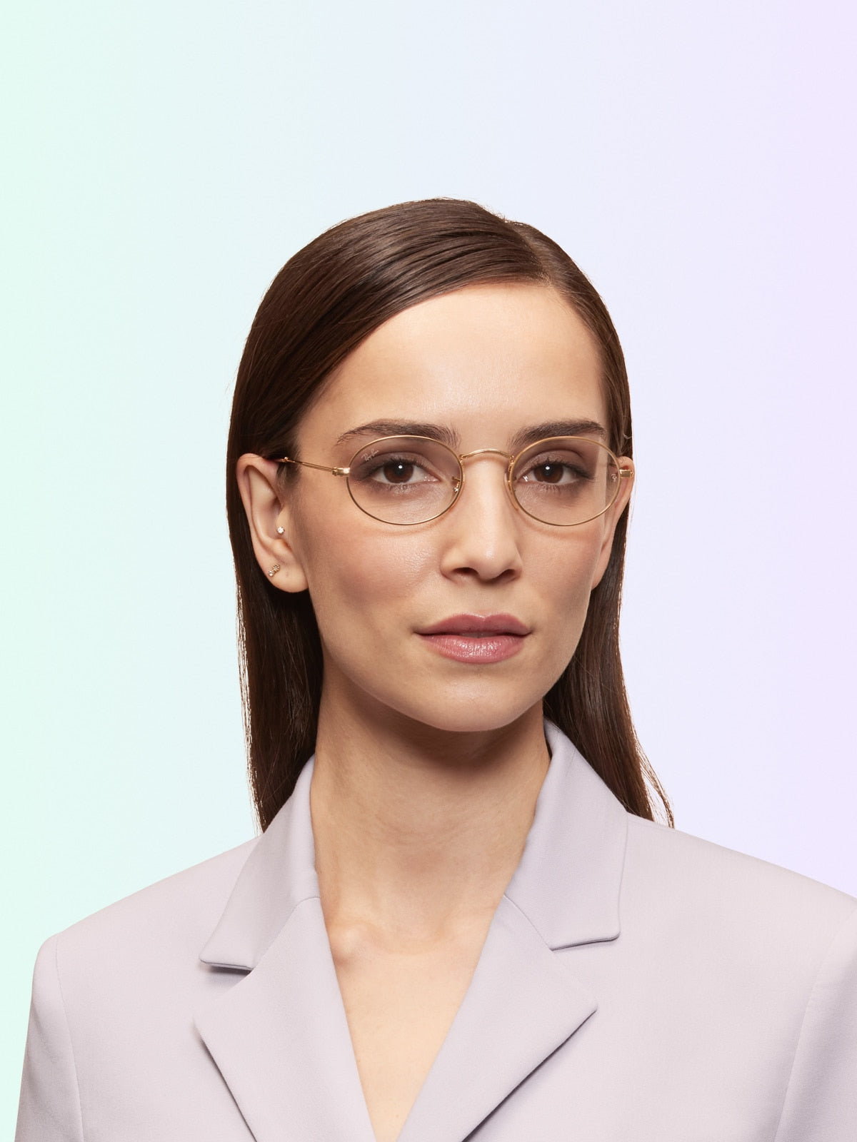 Ray-Ban RB3547V Oval Eyeglasses - Metal Frame