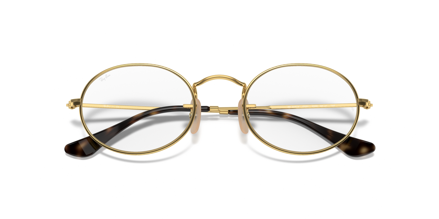 Ray-Ban RB3547V Oval Eyeglasses - Metal Frame
