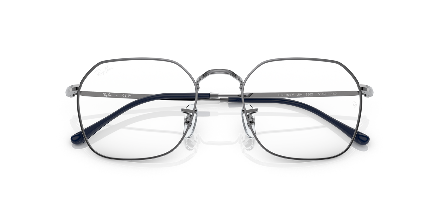 Ray-Ban RB3694V Jim Eyeglasses - Geometric Metal Frame
