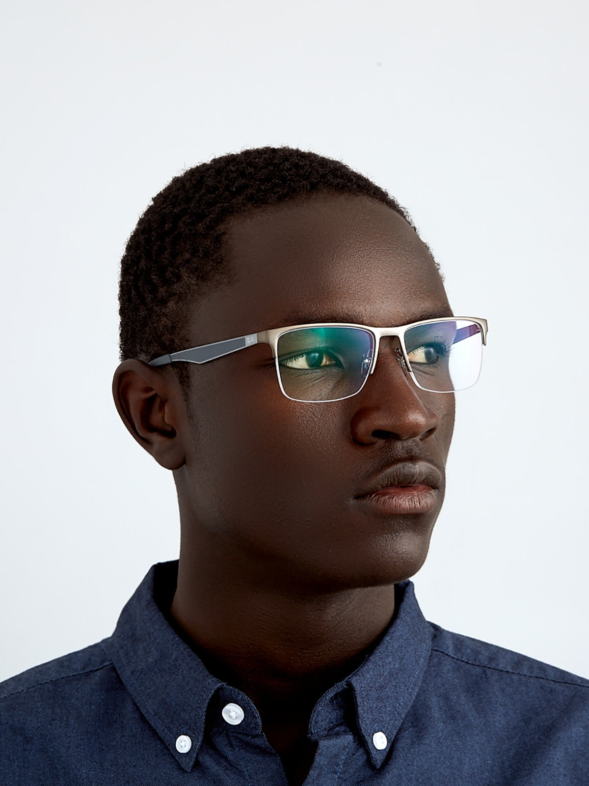 Ray-Ban RB6335 Eyeglasses - Rectangle Metal Frame