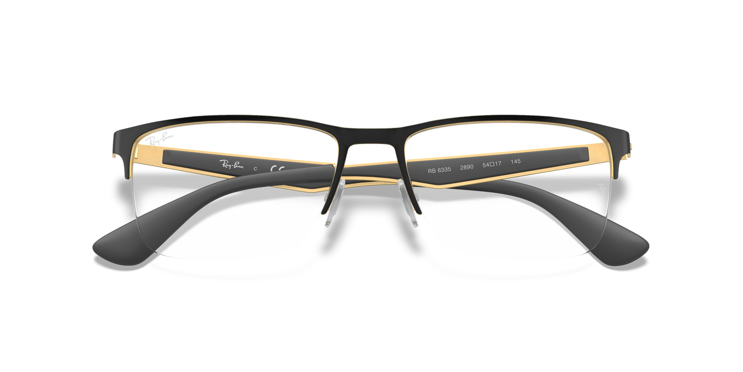 Ray-Ban RB6335 Eyeglasses - Rectangle Metal Frame