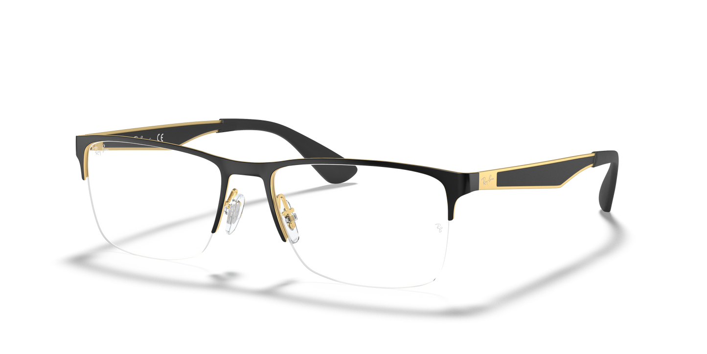 Ray-Ban RB6335 Eyeglasses - Rectangle Metal Frame
