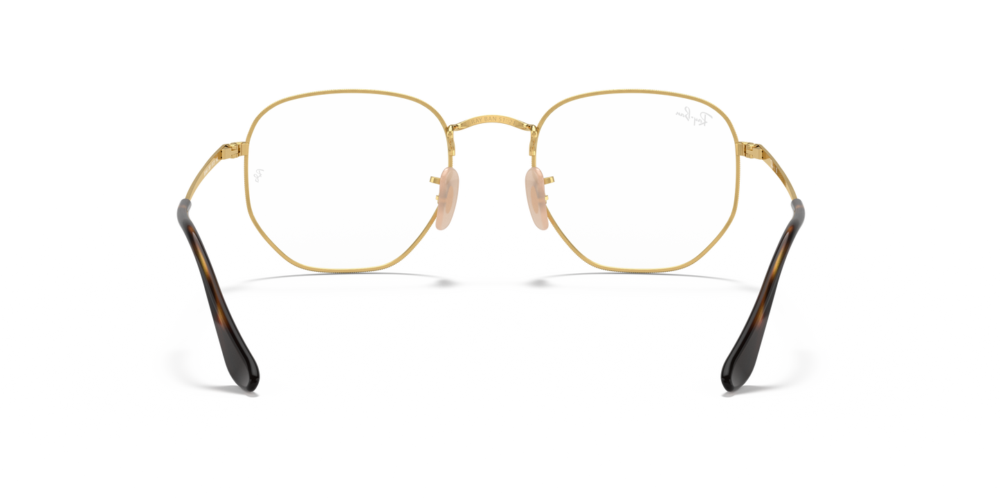 Ray-Ban RB6448 Hexagonal Eyeglasses - Geometric Metal Frame