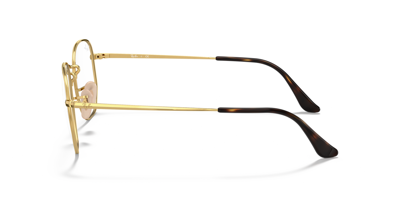 Ray-Ban RB6448 Hexagonal Eyeglasses - Geometric Metal Frame