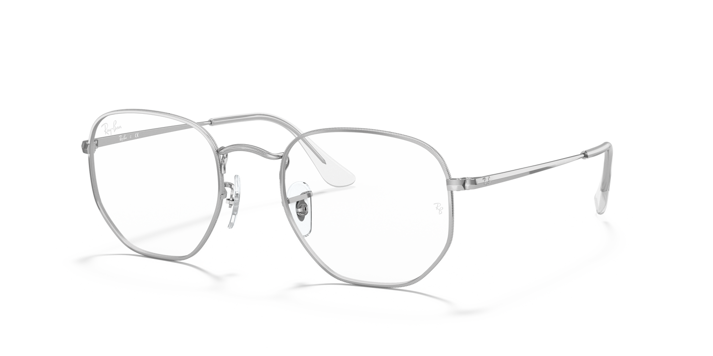 Ray-Ban RB6448 Hexagonal Eyeglasses - Geometric Metal Frame