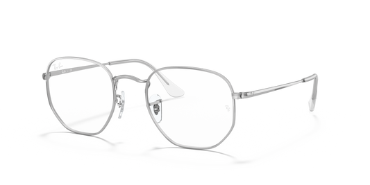 Ray-Ban RB6448 Hexagonal Eyeglasses - Geometric Metal Frame