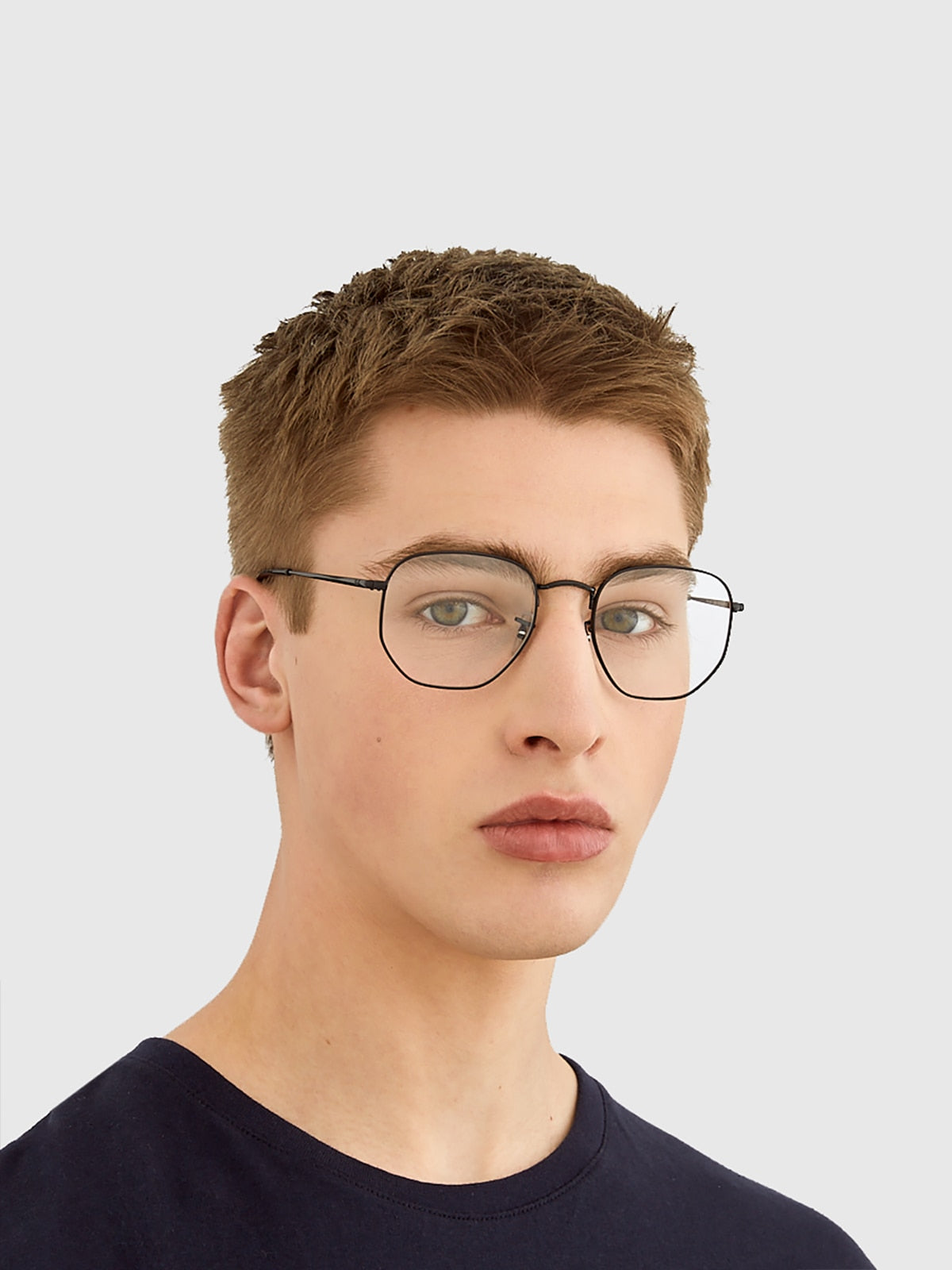 Ray-Ban RB6448 Hexagonal Eyeglasses - Geometric Metal Frame
