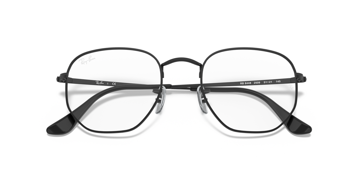 Ray-Ban RB6448 Hexagonal Eyeglasses - Geometric Metal Frame