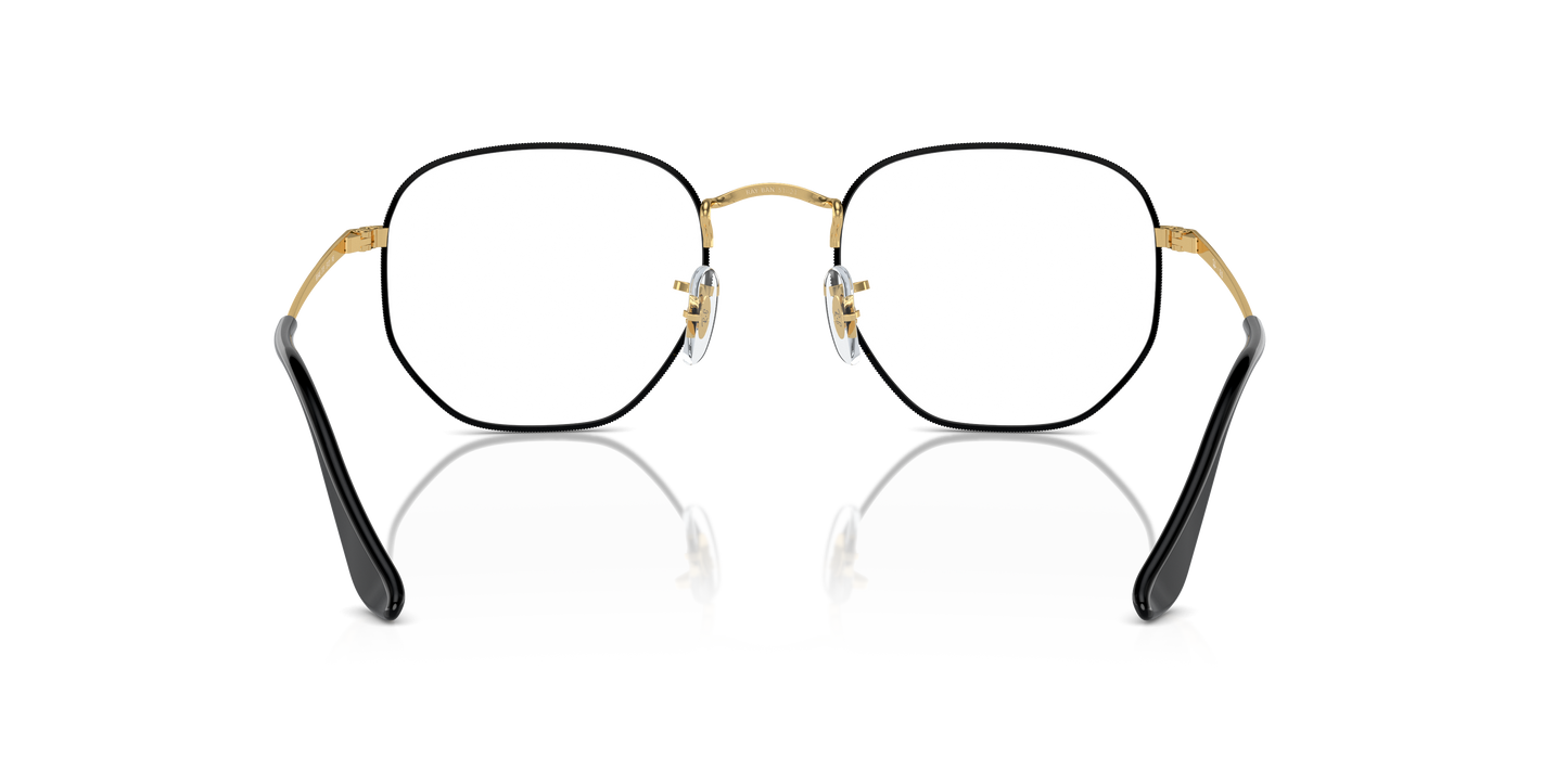 Ray-Ban RB6448 Hexagonal Eyeglasses - Geometric Metal Frame