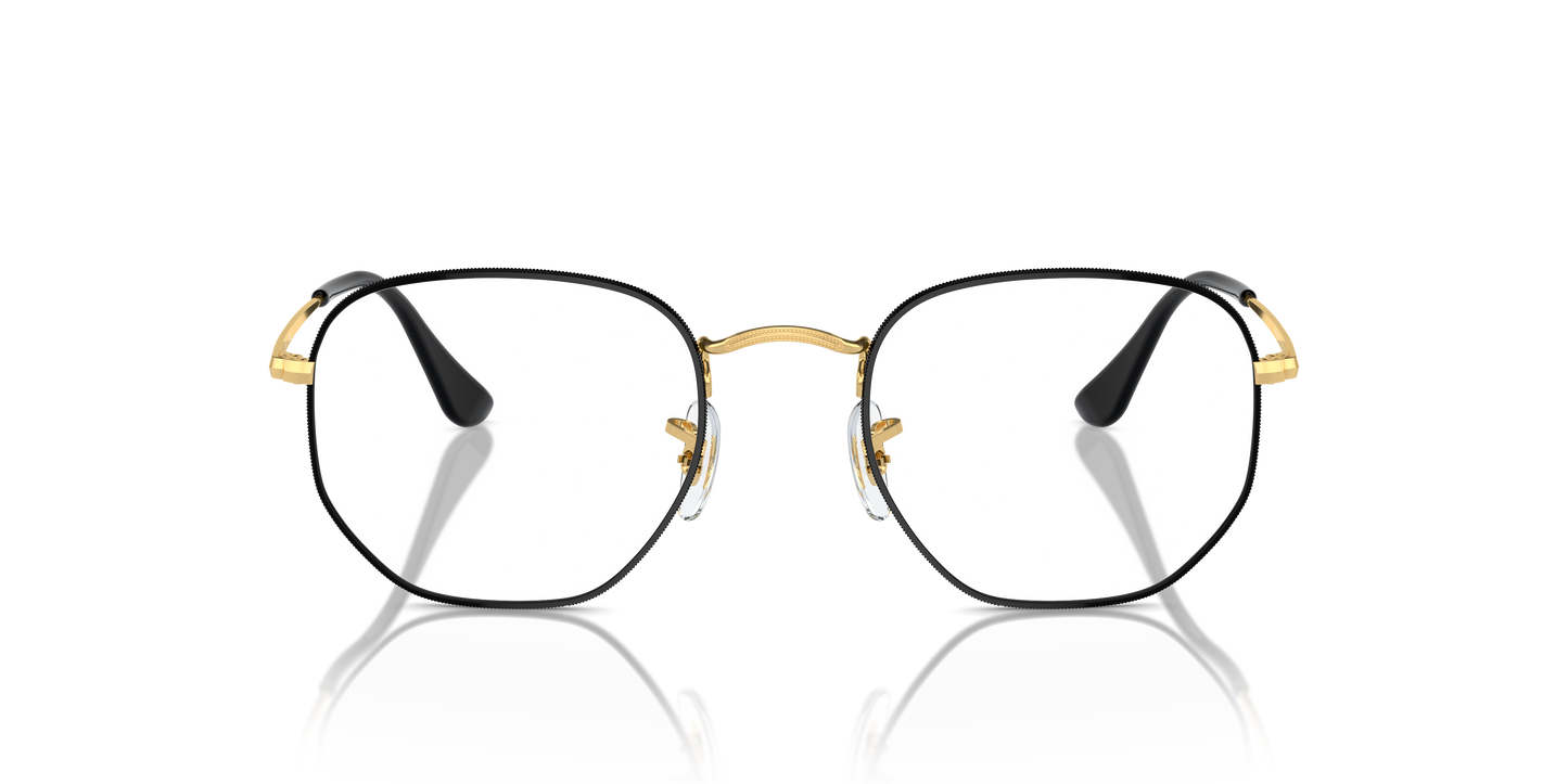 Ray-Ban RB6448 Hexagonal Eyeglasses - Geometric Metal Frame