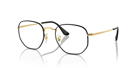 Ray-Ban RB6448 Hexagonal Eyeglasses - Geometric Metal Frame