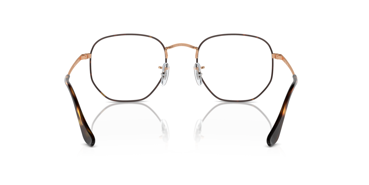 Ray-Ban RB6448 Hexagonal Eyeglasses - Geometric Metal Frame