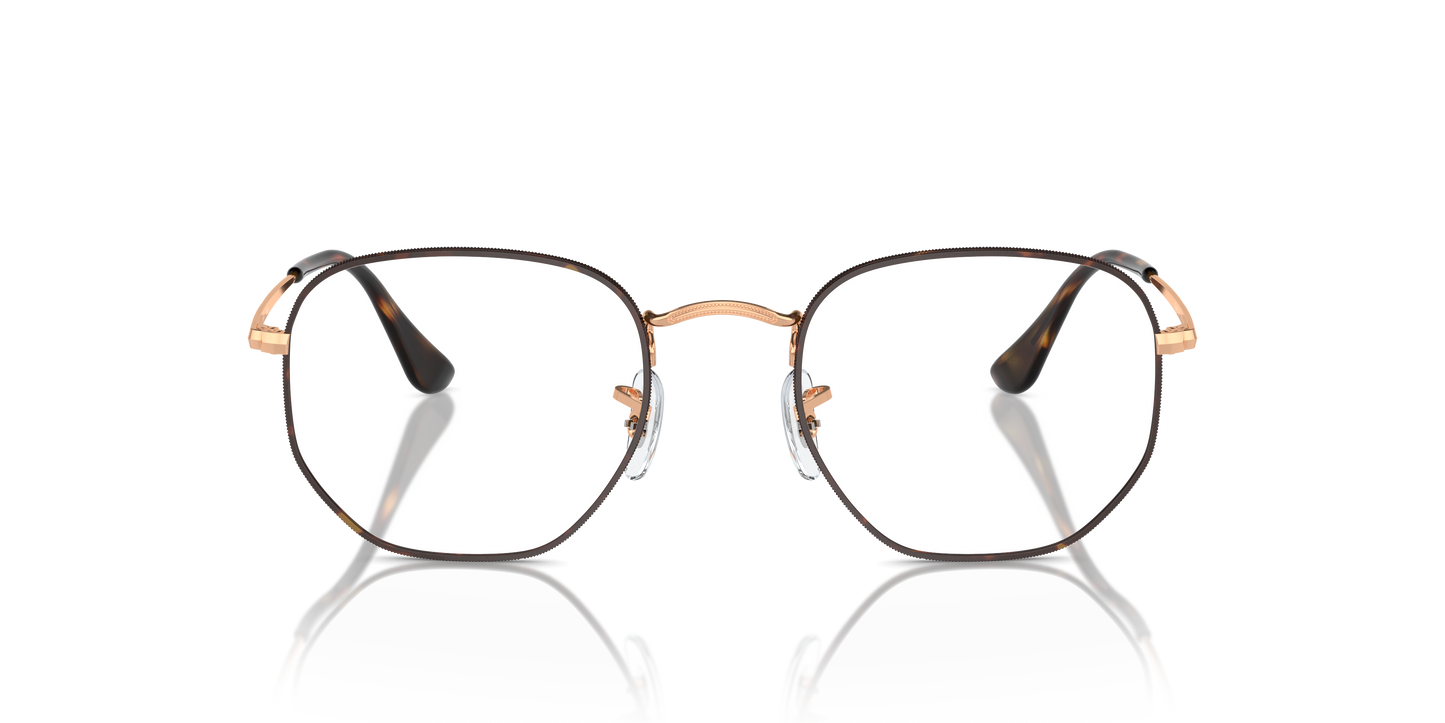 Ray-Ban RB6448 Hexagonal Eyeglasses - Geometric Metal Frame