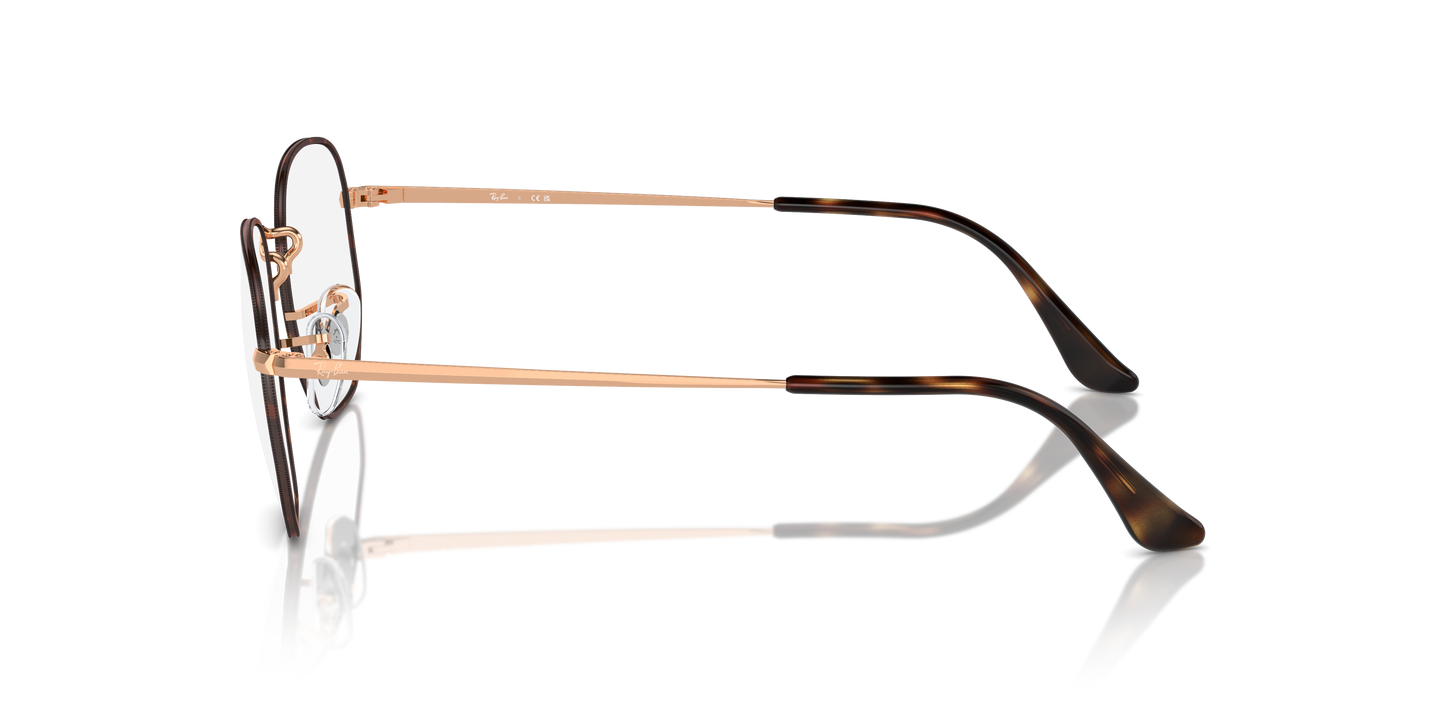 Ray-Ban RB6448 Hexagonal Eyeglasses - Geometric Metal Frame