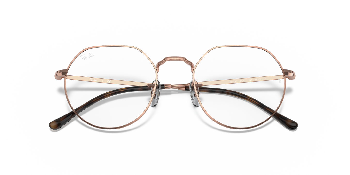 Ray-Ban RB6465 Jack Eyeglasses - Geometric Metal Frame