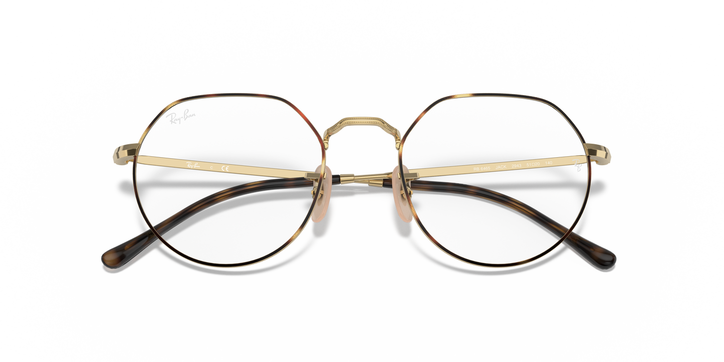 Ray-Ban RB6465 Jack Eyeglasses - Geometric Metal Frame